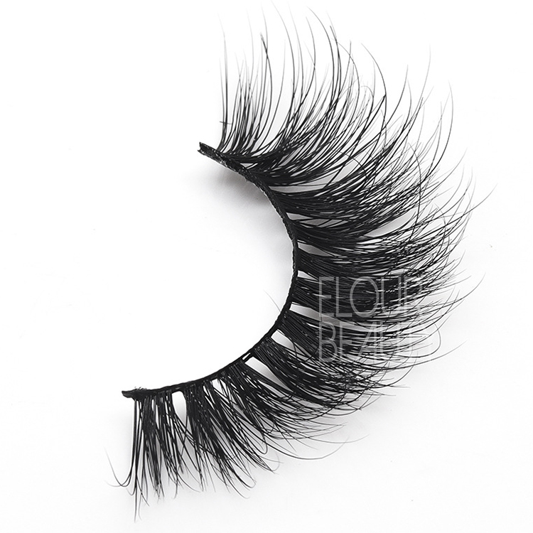 2019 newest 5D fluffy mink lash strips wholesale private label EL80